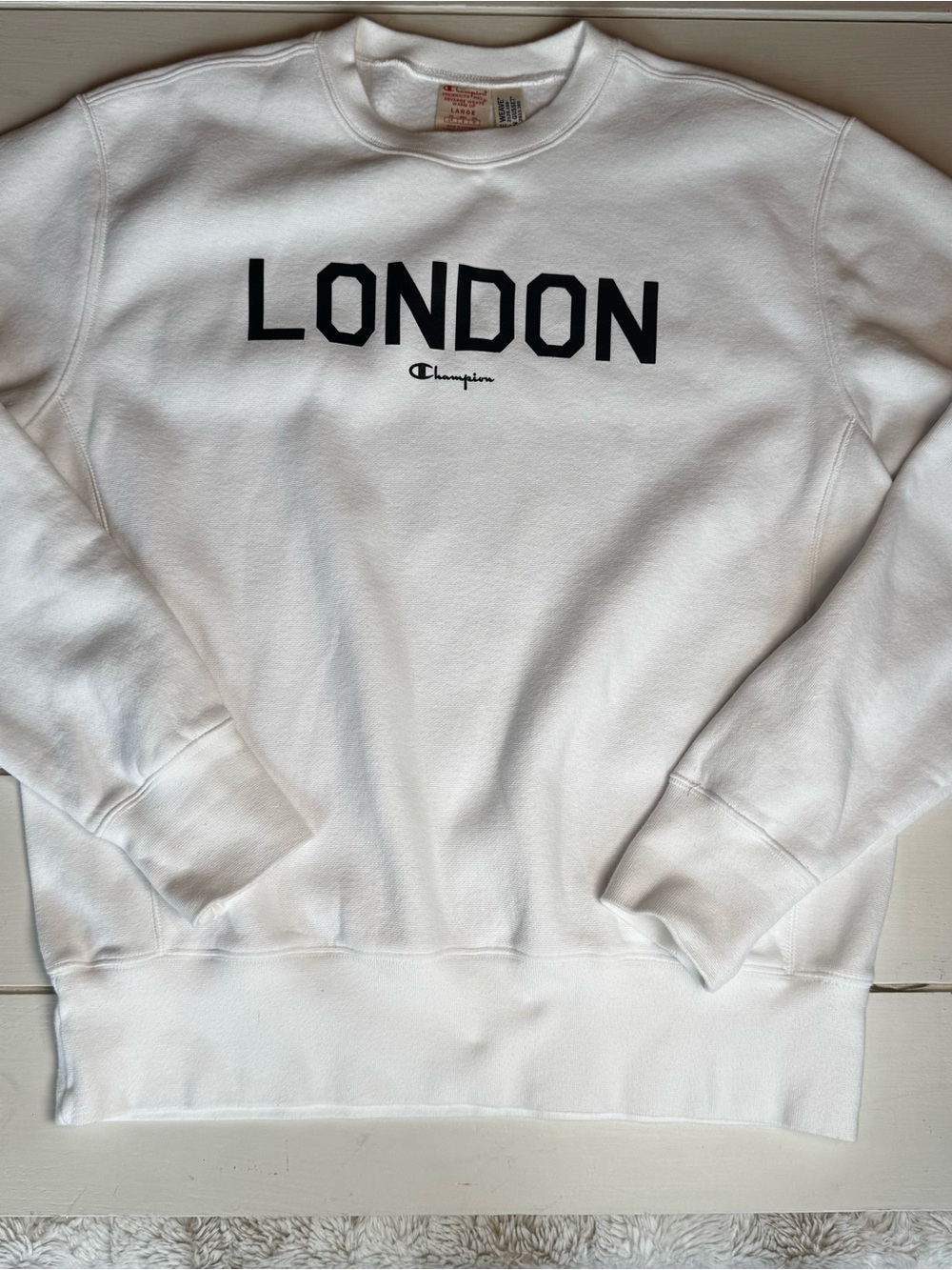 Champion London Crewneck Sweatshirt - White Unisex